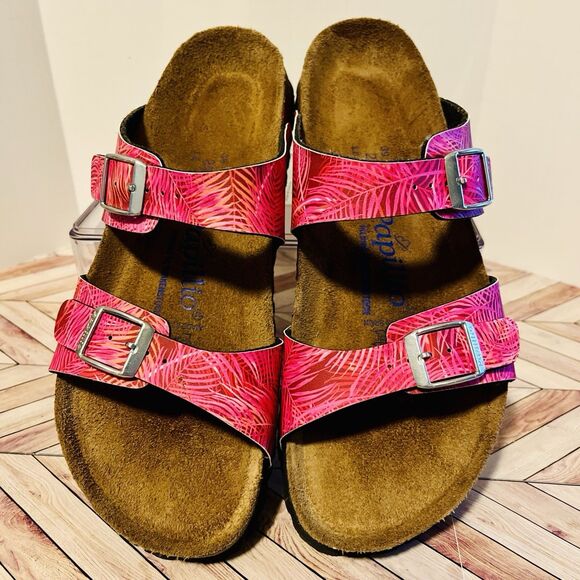Birkenstock Papillio Sydney W 8 EU 39 Narrow Tropical Pink Sandals Soft Footbed - Picture 3 of 7